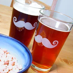 savvy housekeeping mustache glass