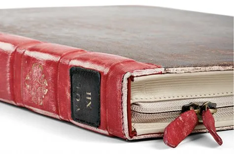 savvyhousekeeping laptop cast from recycled book