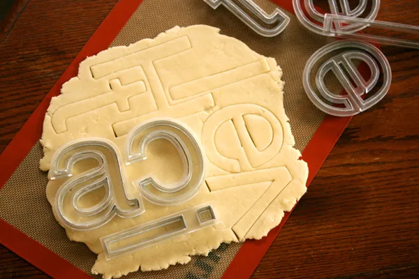 savvyhousekeeping helvetica cookie cutters