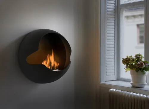 savvyhousekeeping wall mounted fireplace