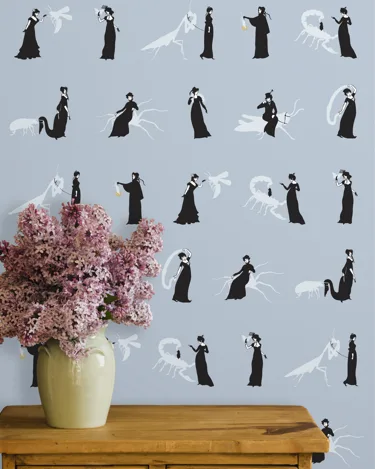 savvyhousekeeping ms ward wallpaper pattern insects science 
