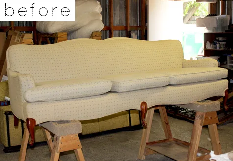 savvyhousekeeping duiker cool fabric upholstery sofa before and after red antelope