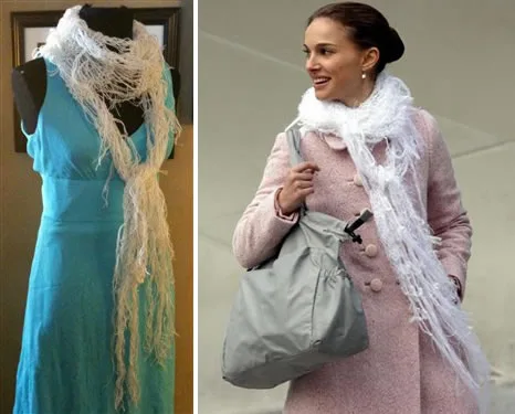 savvyhousekeeping make your own black swan scarf knitting natalie portman