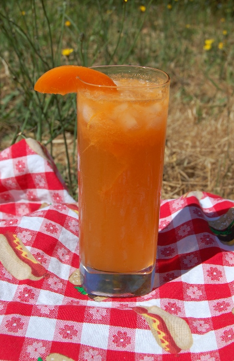 savvyhousekeeping apricot fizz cocktail rum ginger ale