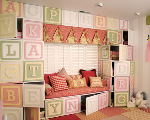 savvyhousekeeping kid's rooms children decoration alphabet blocks wall storage