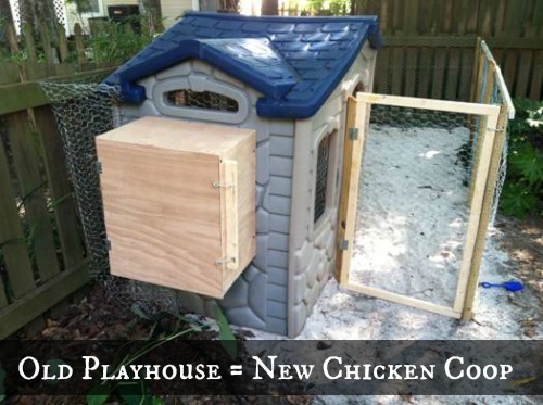 chicken coop ideas kids playhouse into a coop1