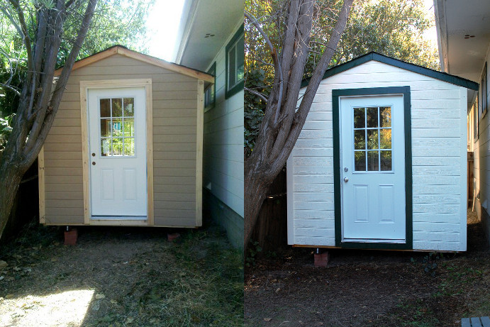 savvy housekeeping » turning a shed into an office part 2