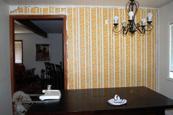 The 1970s Wallpaper Is Gone - Savvy Housekeeping