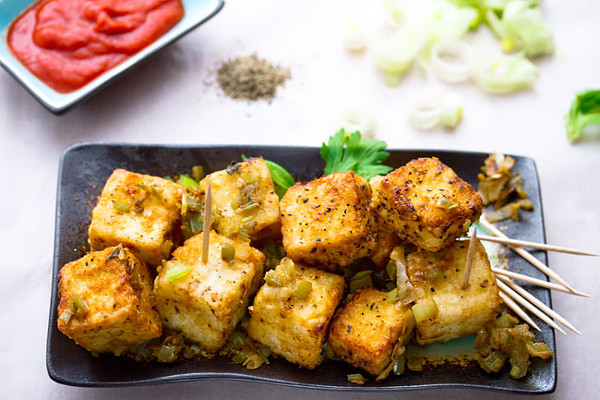 vegan chinese salt and pepper tofu recipe 2